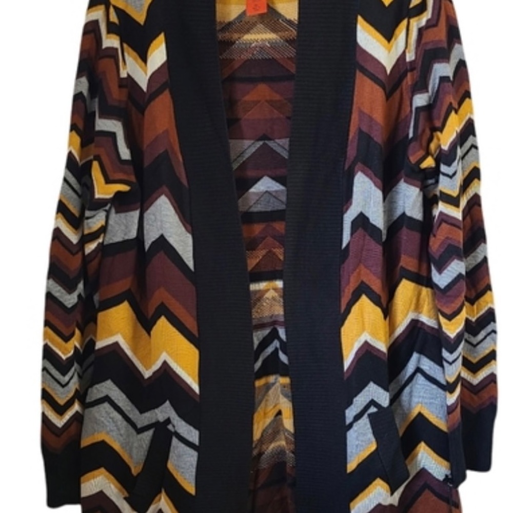 Missoni For Target. Patchwork Knit Open Cardigan … - image 2